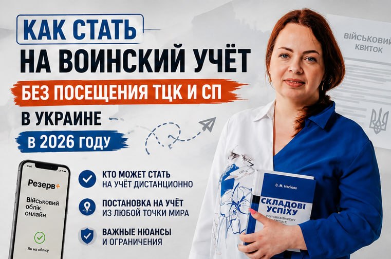 Как стать на воинский учёт без посещения ТЦК и СП в Украине в 2026 году