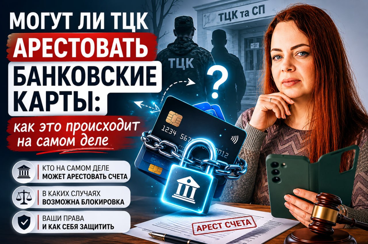 Чи можуть ТЦК арештувати банківські картки: як це відбувається насправді