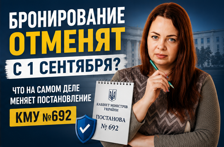 Бронирование отменят с 1 сентября? Что на самом деле меняет постановление КМУ №692