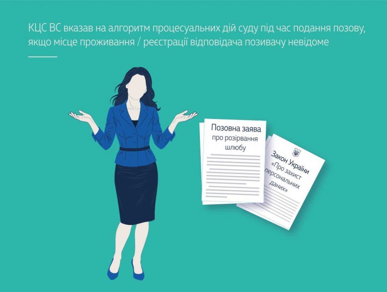 КЦС ВС вказав на алгоритм процесуальних дій суду під час подання позову, якщо місце проживання / реєстрації відповідача позивачу невідоме (справа № 199/15273/25 )
