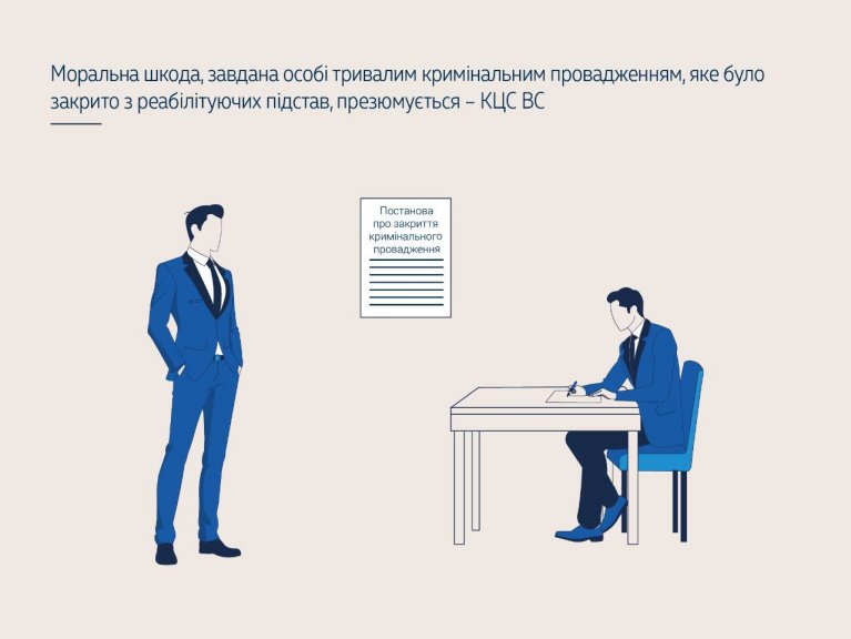 Моральна шкода, завдана особі тривалим кримінальним провадженням, яке було закрито з реабілітуючих підстав, презюмується – КЦС ВС (справа №461/6351/23) - a6b2988f9262b73504167c0612c502be.jpeg