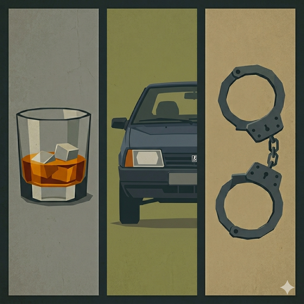 Суд покарав невиправного водія, який черговий раз притягувався до відповідальності за водіння у стані алкогольного сп’яніння до реального строку ув’язнення - 3 роки. (Довгинцівський районий суд міста Кривого Рогу №211/625/26 від 06.03.2026 р.)