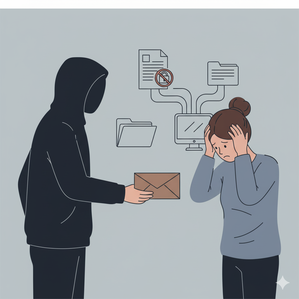 ВИРОК: 7 років позбавлення волі з конфіскацією майна за шантажування розповсюдити інтимні фото (Дарницький районний суд м. Києва №753/17635/25 від 06.10.2025 р.)