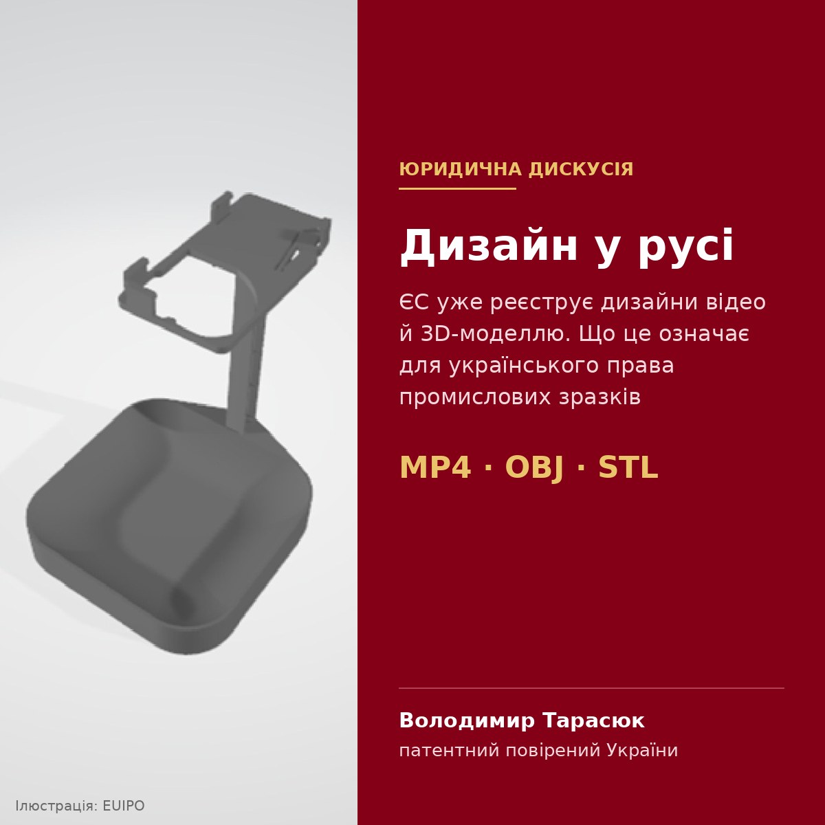 Дизайн у русі: ЄС уже реєструє відео й 3D, а українське право — лише картинки