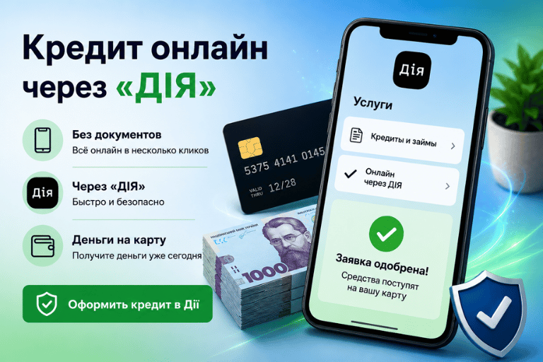 Кредит онлайн через ДІЯ