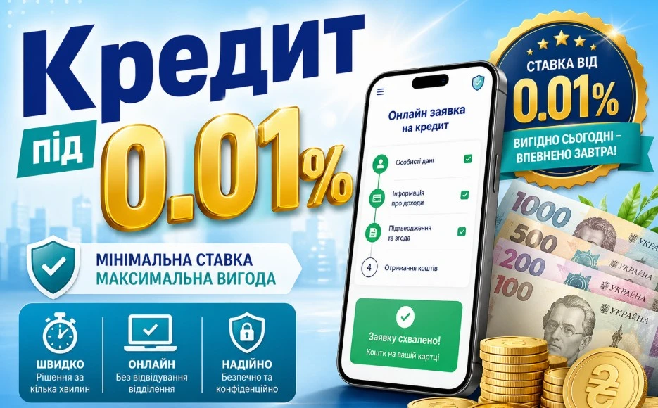Кредит без процентов онлайн в Украине
